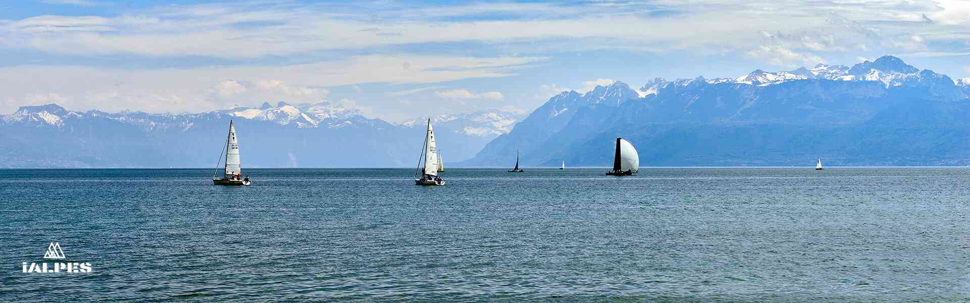 Le lac Léman et Alpes suisses
