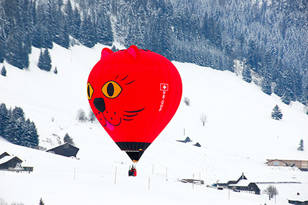 Festival des ballons Chateau d'Oex, Suisse