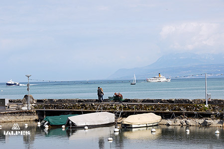 Port de Nyon sur le Léman, Suisse