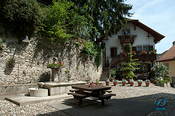 Moudon fontaine, Vaud